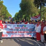 SMKN 1 Lubuk Basung Meriahkan Pawai Alegoris HUT RI ke-80 dengan Semangat Tinggi